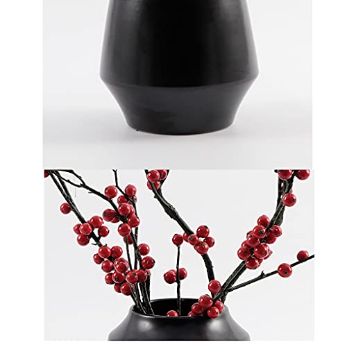 XDAWQP Árbol de simulación, Flor Artificial, bonsái, Fruta Artificial, Maceta de cerámica, Simple y Natural, para Sala de Estar, Estudio, Oficina, decoración de Plantas Falsas, árbol bons