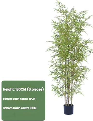 Genérico Árbol de bambú Artificial, árboles Artificiales Falsos for decoración de Interiores y Exteriores de la Oficina en casa.(180cm)