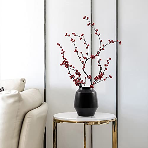 XDAWQP Árbol de simulación, Flor Artificial, bonsái, Fruta Artificial, Maceta de cerámica, Simple y Natural, para Sala de Estar, Estudio, Oficina, decoración de Plantas Falsas, árbol bons