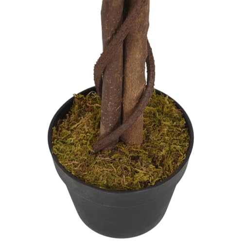 Generico kangqiling 359026 - Árbol de ficus artificial, 630 hojas, 120 cm, verde, verde