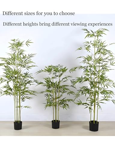 Genérico Árbol de bambú Artificial, árboles Artificiales Falsos for decoración de Interiores y Exteriores de la Oficina en casa.(180cm)