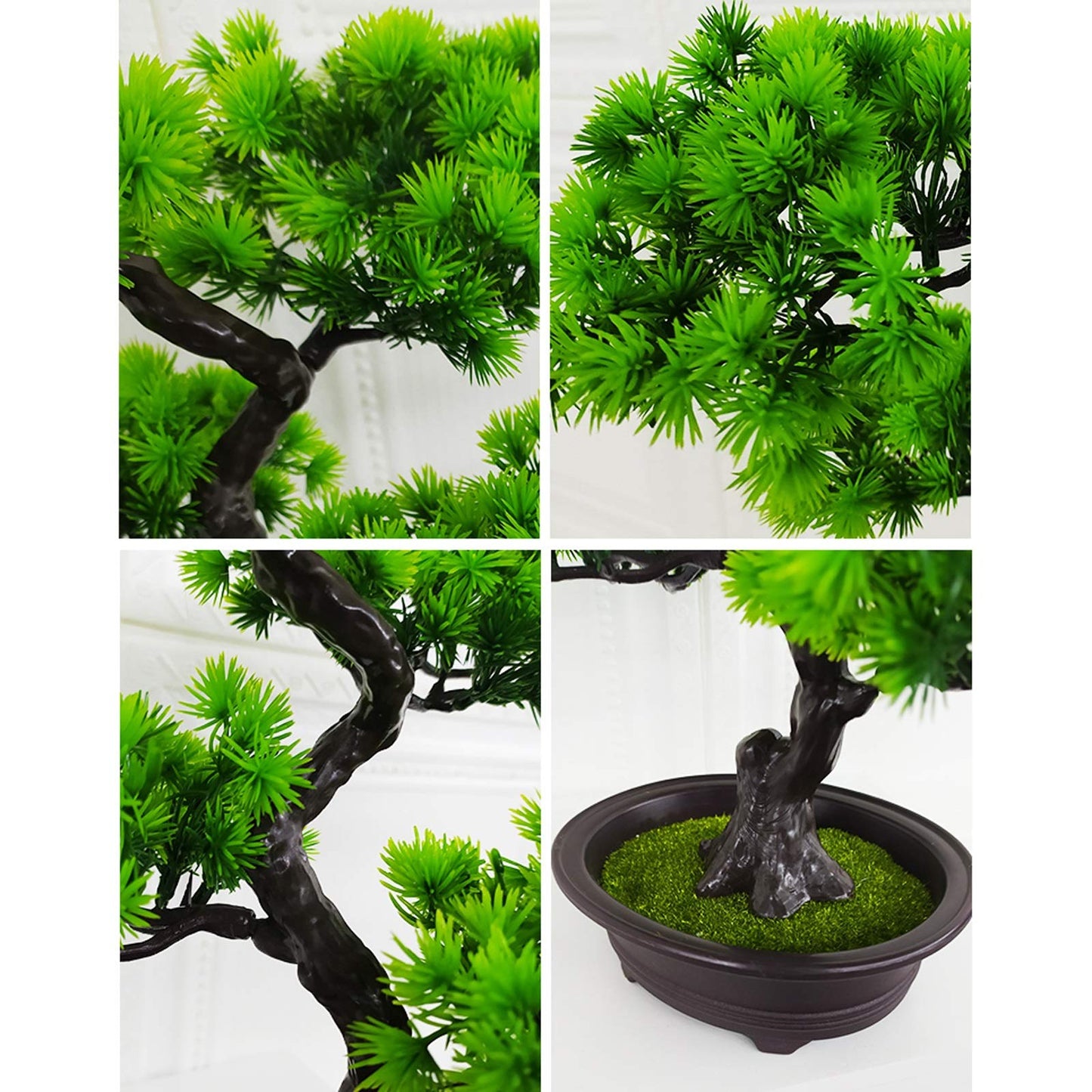 Fake Plants/Faux Plants Simulation Bonsai Small Ornaments Fake Tree Potted Green Plants Welcoming Pine Pine Plastic Artificial Flowers Interior Decoration Crafts Gifts Artificial Indoor Plan