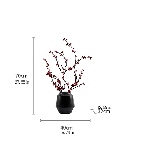XDAWQP Árbol de simulación, Flor Artificial, bonsái, Fruta Artificial, Maceta de cerámica, Simple y Natural, para Sala de Estar, Estudio, Oficina, decoración de Plantas Falsas, árbol bons