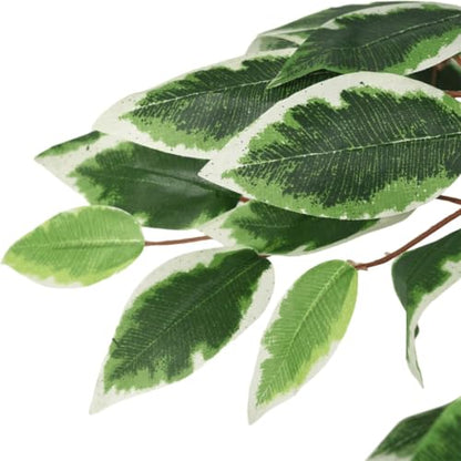 Generico kangqiling 359026 - Árbol de ficus artificial, 630 hojas, 120 cm, verde, verde