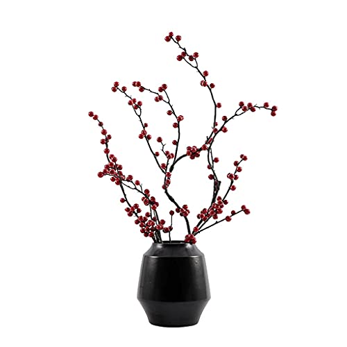 XDAWQP Árbol de simulación, Flor Artificial, bonsái, Fruta Artificial, Maceta de cerámica, Simple y Natural, para Sala de Estar, Estudio, Oficina, decoración de Plantas Falsas, árbol bons