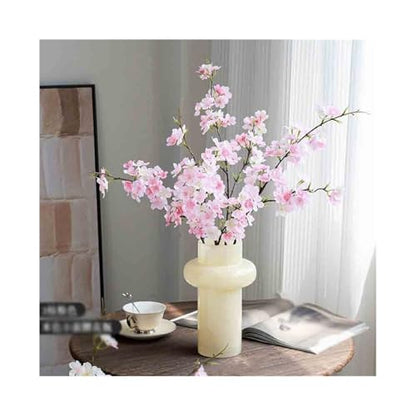 HYEFDWS Flores Artificiales de imitación de Rama de árbol de Flor de durazno, arreglo Floral para Mesa, arreglo para Comedor Interior, Flores Falsas