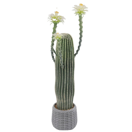 Niwugady Cactus Planta Artificial en Maceta Grande Suculentas Artificiales Suculentas Decorativas Cactus Cactus Artificial Cactus para Casa/Jardín/Oficina/Decoración, 43 x 36 x 109 cm