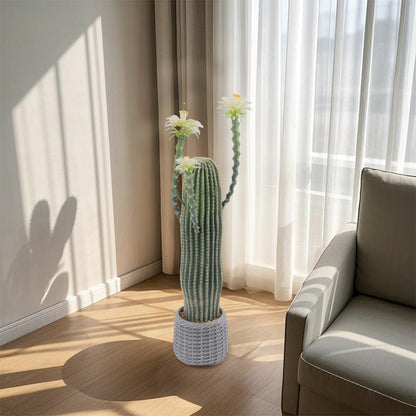 Niwugady Cactus Planta Artificial en Maceta Grande Suculentas Artificiales Suculentas Decorativas Cactus Cactus Artificial Cactus para Casa/Jardín/Oficina/Decoración, 43 x 36 x 109 cm