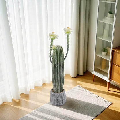 Niwugady Cactus Planta Artificial en Maceta Grande Suculentas Artificiales Suculentas Decorativas Cactus Cactus Artificial Cactus para Casa/Jardín/Oficina/Decoración, 43 x 36 x 109 cm