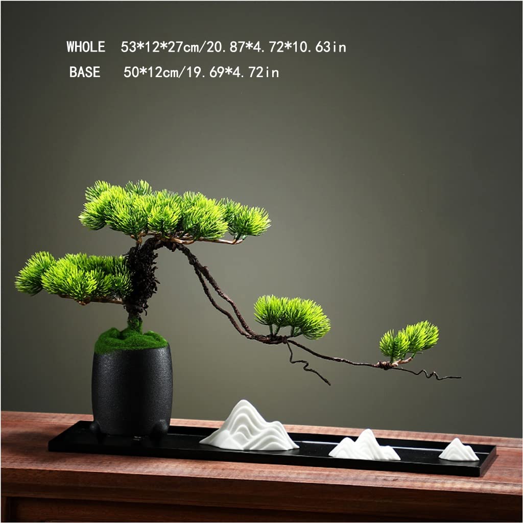 XDAWQP Árbol de bonsái Artificial de simulación, Plantas Falsas, Adornos Decorativos para el hogar, Sala de Estar, Porche, casa de Campo, Interior y Exterior.,A