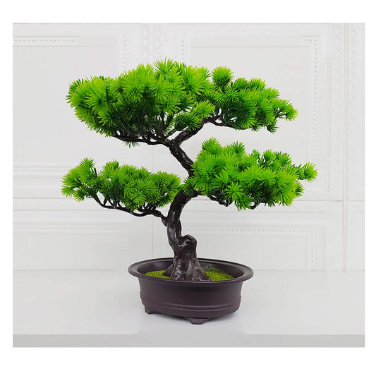 Fake Plants/Faux Plants Simulation Bonsai Small Ornaments Fake Tree Potted Green Plants Welcoming Pine Pine Plastic Artificial Flowers Interior Decoration Crafts Gifts Artificial Indoor Plan