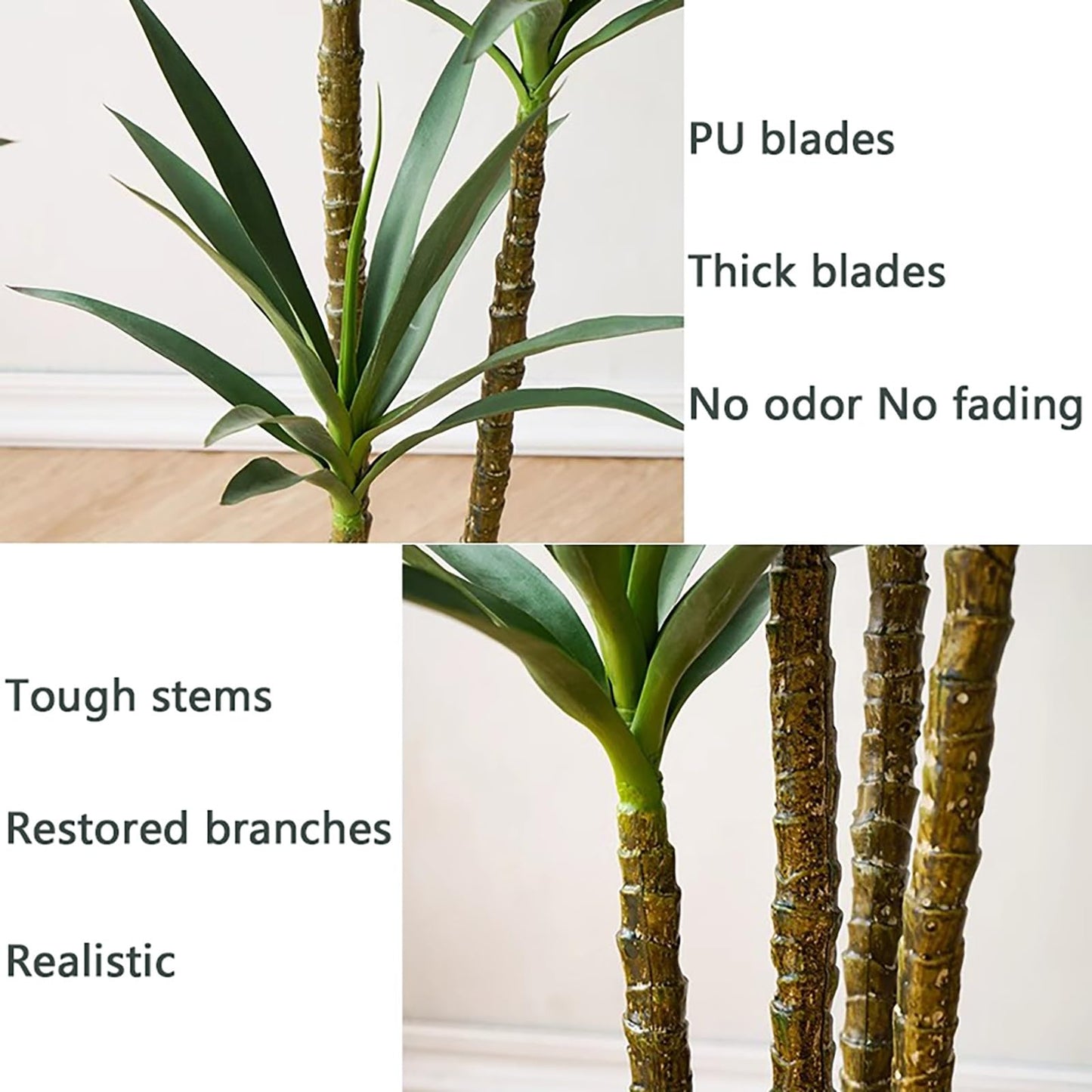 KAXLDHH Árbol Artificial con Tronco, Bonsais Naturales En Maceta, Planta Falsa Alta Hojas Realistas, Árboles Topiarios Artificiales, Decoración para Hogar, Oficina, Exterior Y Interior(Wit,160cm)
